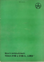 Tesla 314b - Navod k udrzbe 